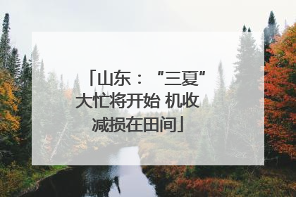 山东：“三夏”大忙将开始 机收减损在田间