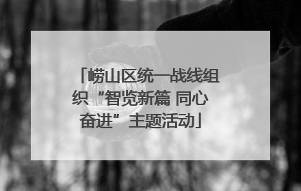 崂山区统一战线组织“智览新篇 同心奋进”主题活动
