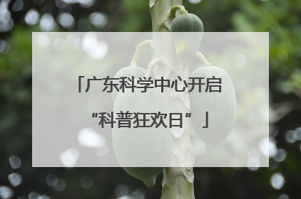 广东科学中心开启“科普狂欢日”