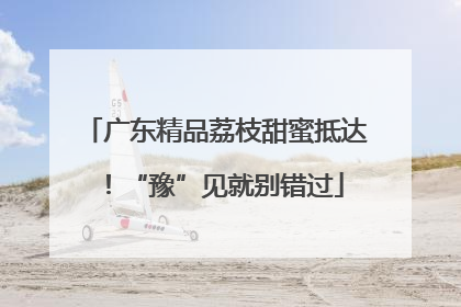 广东精品荔枝甜蜜抵达！“豫”见就别错过
