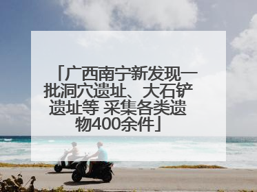 广西南宁新发现一批洞穴遗址、大石铲遗址等 采集各类遗物400余件