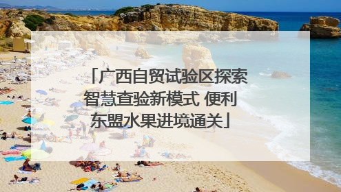 广西自贸试验区探索智慧查验新模式 便利东盟水果进境通关