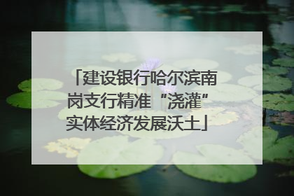建设银行哈尔滨南岗支行精准“浇灌”实体经济发展沃土