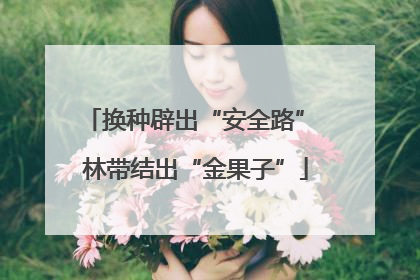 换种辟出“安全路” 林带结出“金果子”