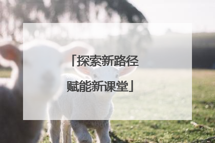 探索新路径 赋能新课堂