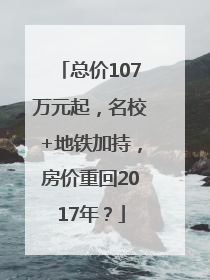 总价107万元起，名校+地铁加持，房价重回2017年？