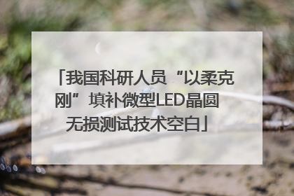 我国科研人员“以柔克刚”填补微型LED晶圆无损测试技术空白