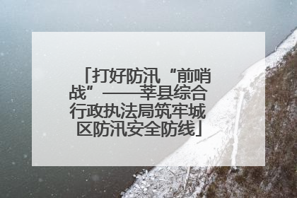打好防汛“前哨战”——莘县综合行政执法局筑牢城区防汛安全防线
