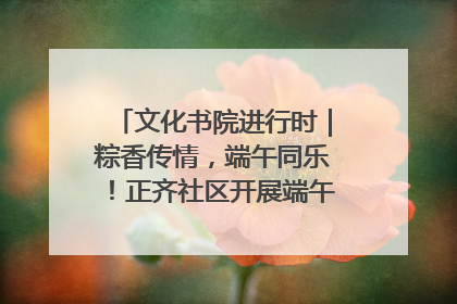 文化书院进行时｜粽香传情，端午同乐！正齐社区开展端午包粽子大赛