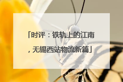 时评：铁轨上的江南，无锡西站物流新篇