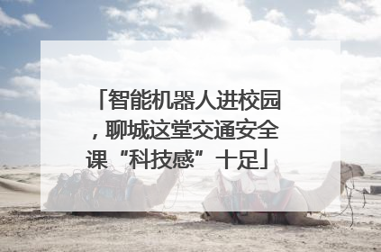 智能机器人进校园，聊城这堂交通安全课“科技感”十足