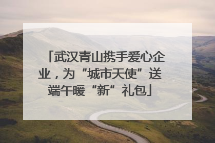 武汉青山携手爱心企业，为“城市天使”送端午暖“新”礼包