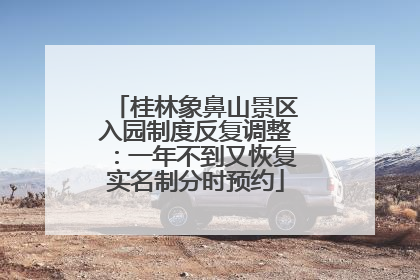 桂林象鼻山景区入园制度反复调整：一年不到又恢复实名制分时预约