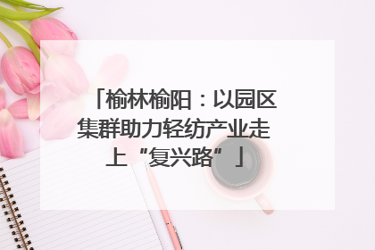 榆林榆阳：以园区集群助力轻纺产业走上“复兴路”