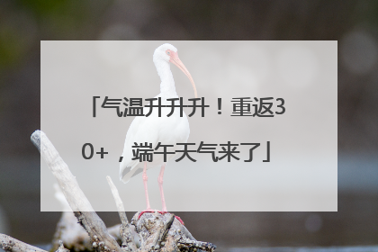 气温升升升！重返30+，端午天气来了