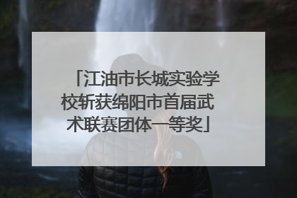 江油市长城实验学校斩获绵阳市首届武术联赛团体一等奖