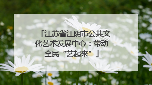 江苏省江阴市公共文化艺术发展中心：带动全民“艺起来”