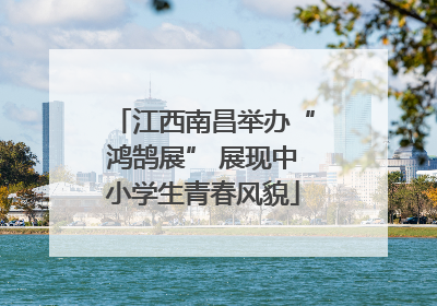江西南昌举办“鸿鹄展” 展现中小学生青春风貌