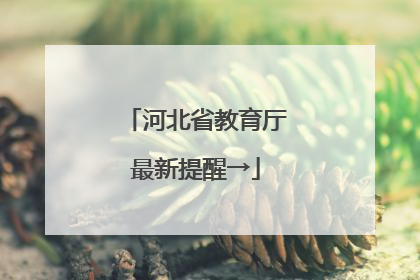 河北省教育厅最新提醒→