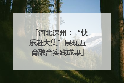 河北深州：“快乐赶大集”展现五育融合实践成果