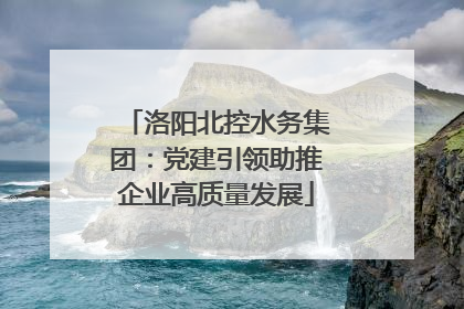 洛阳北控水务集团：党建引领助推企业高质量发展