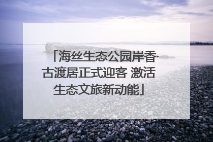 海丝生态公园岸香·古渡居正式迎客 激活生态文旅新动能