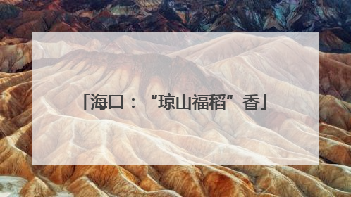 海口：“琼山福稻”香