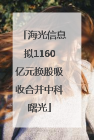 海光信息拟1160亿元换股吸收合并中科曙光