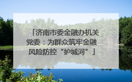 济南市委金融办机关党委：为群众筑牢金融风险防控“护城河”