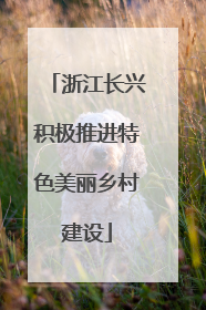 浙江长兴积极推进特色美丽乡村建设
