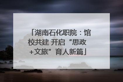 湖南石化职院：馆校共建 开启“思政+文旅”育人新篇