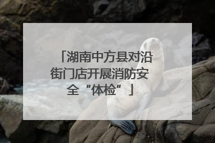 湖南中方县对沿街门店开展消防安全“体检”