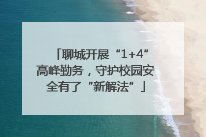 聊城开展“1+4”高峰勤务，守护校园安全有了“新解法”