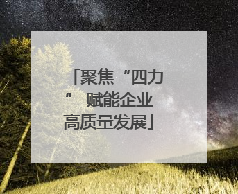 聚焦“四力” 赋能企业高质量发展