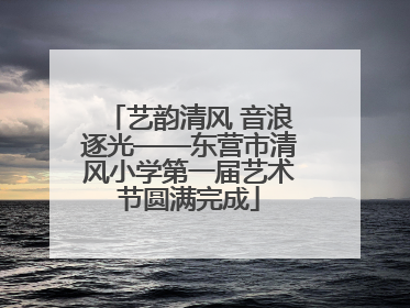 艺韵清风 音浪逐光——东营市清风小学第一届艺术节圆满完成