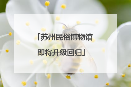苏州民俗博物馆即将升级回归