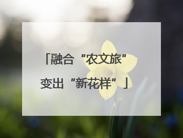 融合“农文旅” 变出“新花样”