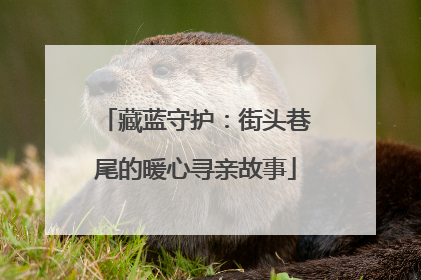 藏蓝守护：街头巷尾的暖心寻亲故事