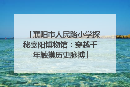 襄阳市人民路小学探秘襄阳博物馆：穿越千年触摸历史脉搏
