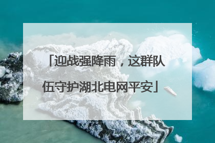 迎战强降雨，这群队伍守护湖北电网平安