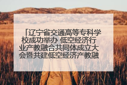 辽宁省交通高等专科学校成功举办 低空经济行业产教融合共同体成立大会暨共建低空经济产教融合新生态论坛