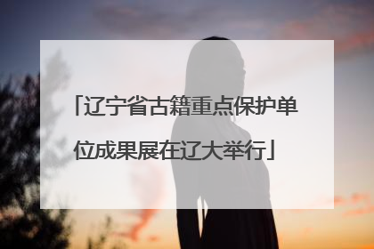 辽宁省古籍重点保护单位成果展在辽大举行