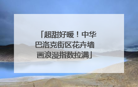 超甜好暖！中华巴洛克街区花卉墙画浪漫指数拉满