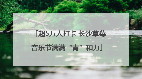 超5万人打卡 长沙草莓音乐节满满“青”和力