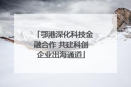 鄂港深化科技金融合作 共建科创企业出海通道
