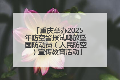 重庆举办2025年防空警报试鸣放暨国防动员（人民防空）宣传教育活动