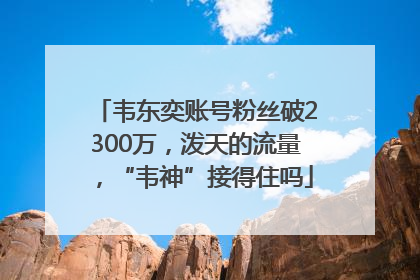 韦东奕账号粉丝破2300万，泼天的流量，“韦神”接得住吗