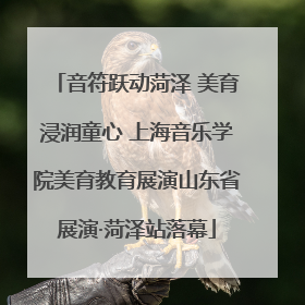 音符跃动菏泽 美育浸润童心 上海音乐学院美育教育展演山东省展演·菏泽站落幕