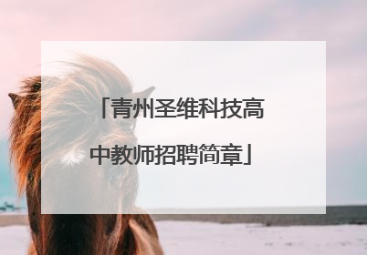 青州圣维科技高中教师招聘简章