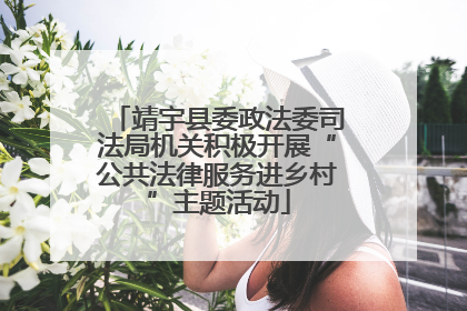 靖宇县委政法委司法局机关积极开展“公共法律服务进乡村”主题活动